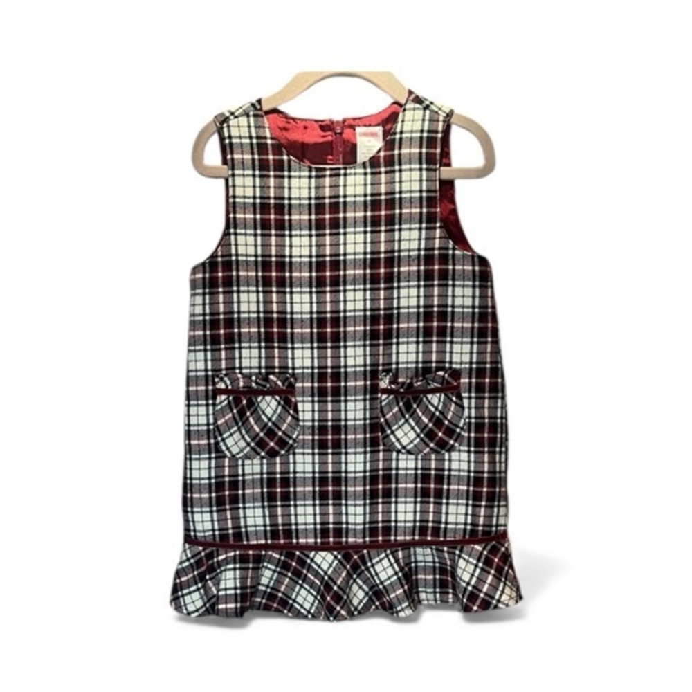 Gymboree Girl’s Holiday Tradition Plaid Dress Christmas Size 3T